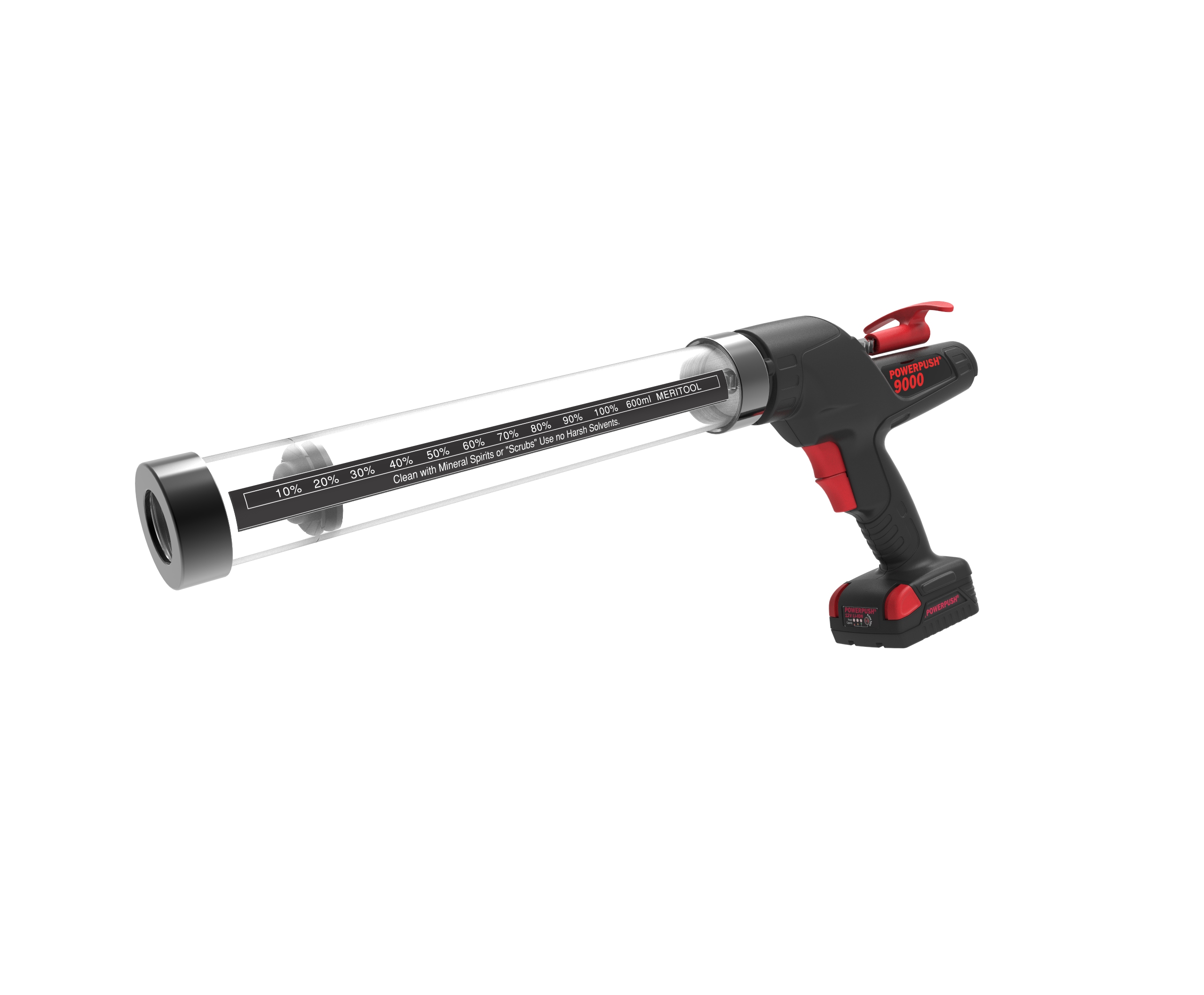 9000 Series 12V Cordless Dispenser. 600 ml Single Component Sausage.